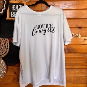 Boujee Cowgirl White T-Shirt